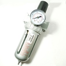 Фильтр-влагоотделитель, рабочие давление от 0-10бар с регулятором давления воздуха